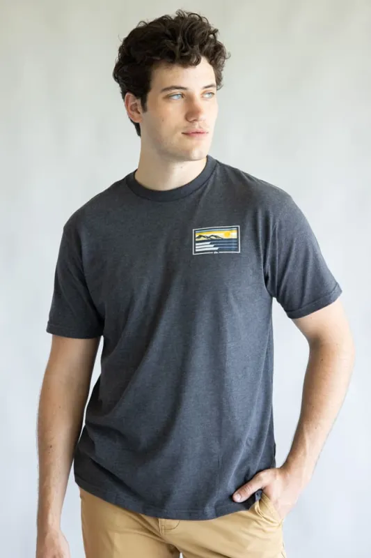 Quiksilver Coastal Vibes Classic T-Shirt for Men in Charcoal Grey | QSM35ST364-CHR sold by Glik’s