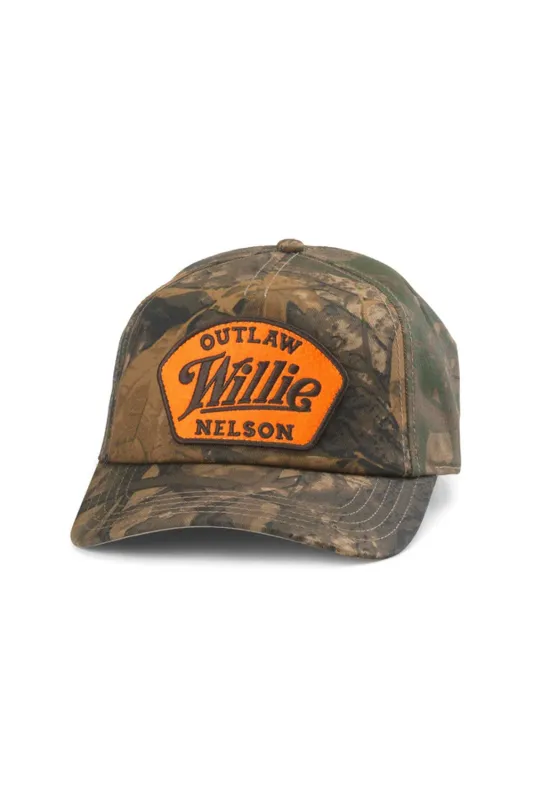American Needle Camo Roscoe Hat Willie Nelson Hat for Men in Camo | 25006A-WNELSON sold by Glik’s