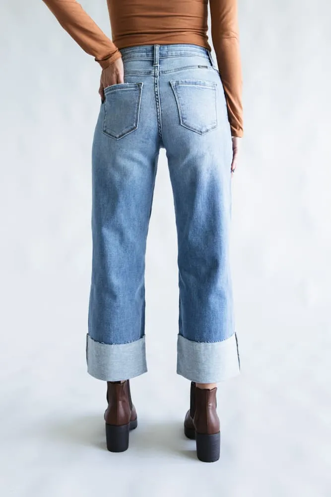 KanCan High Rise Crop Wide Leg Jeans for Women | KC20082M sold by Glik’s product image thumbnail 5