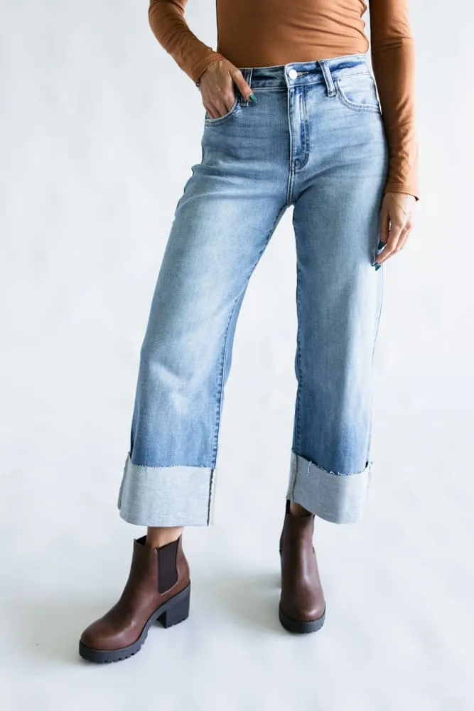 KanCan High Rise Crop Wide Leg Jeans for Women | KC20082M sold by Glik’s
