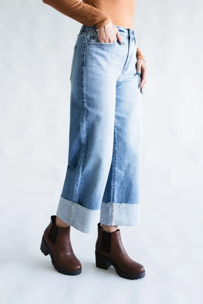 KanCan High Rise Crop Wide Leg Jeans for Women | KC20082M sold by Glik’s product image thumbnail 4