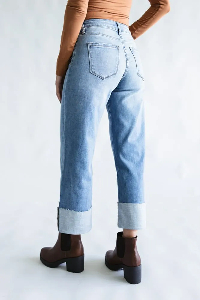 KanCan High Rise Crop Wide Leg Jeans for Women | KC20082M sold by Glik’s product image thumbnail 3