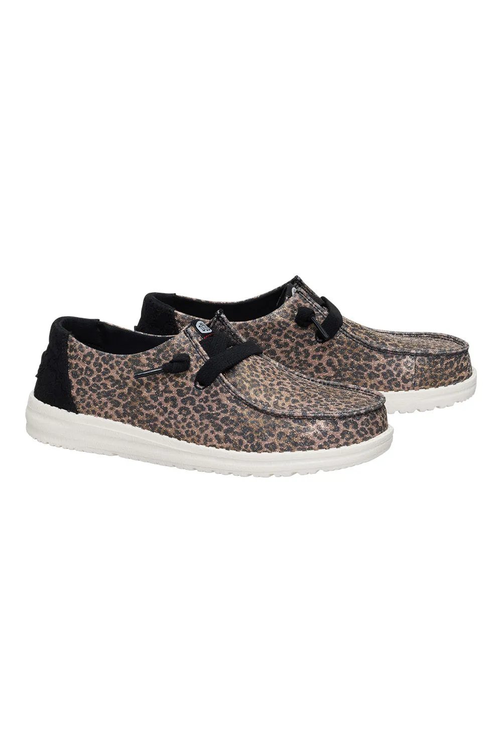 HEYDUDE Women’s Wendy Sparkle Animal Shoes in Leopard | 44256-90L sold by Glik’s