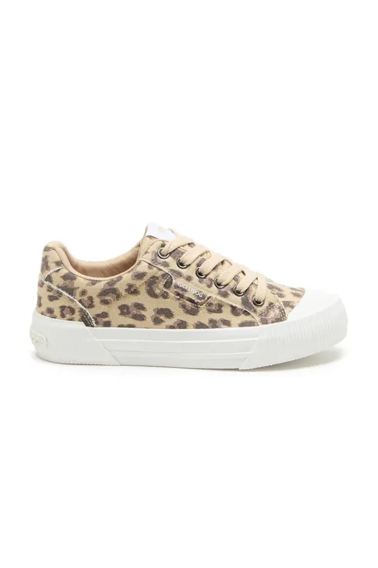 Rocket Dog Cheery Canvas Sneakers for Women in Leopard | CHERRY-TAN LEOPARD sold by Glik’s