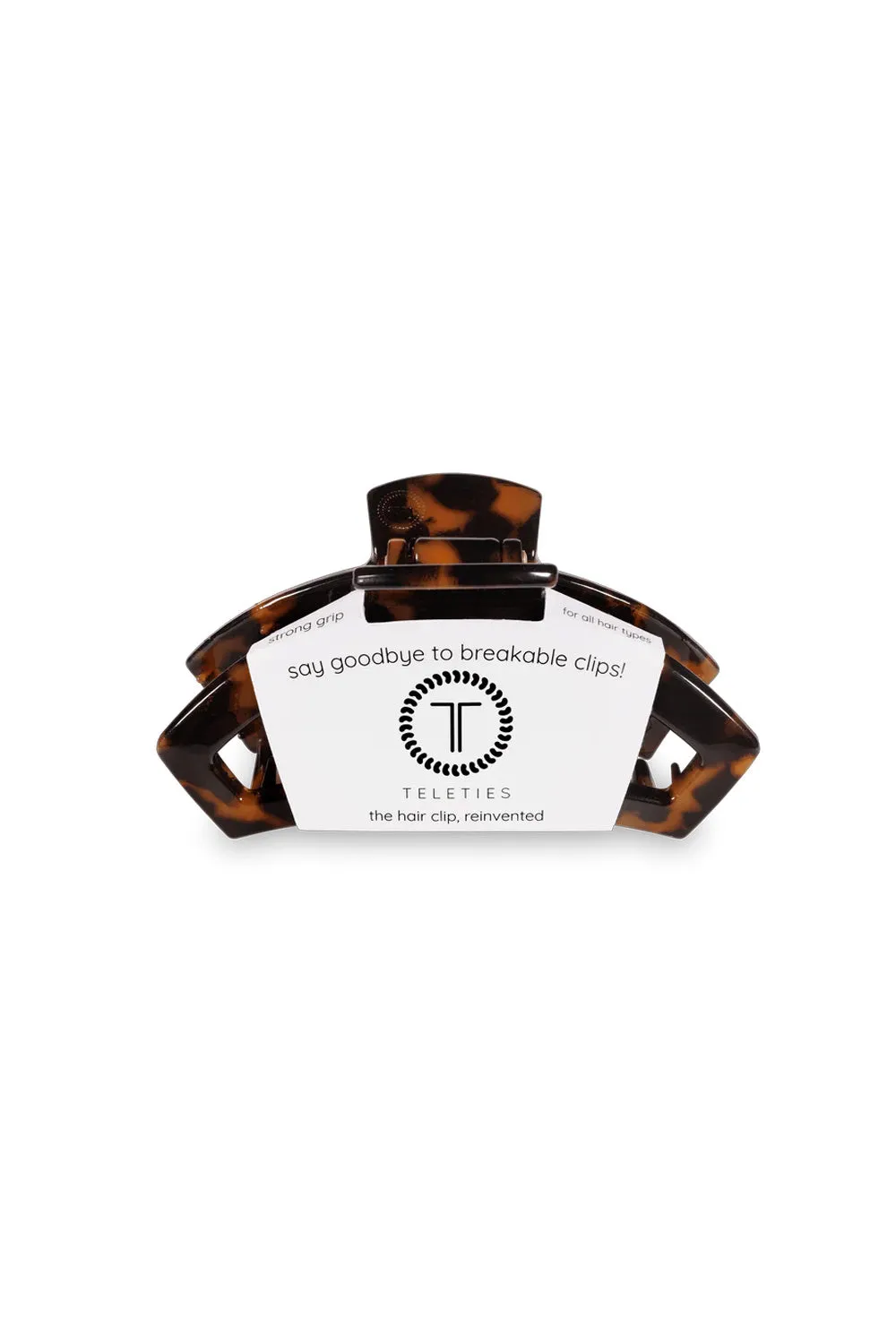 Teleties Medium Open Claw Hair Clip in Tortoise Brown | TT-CM02-001 sold by Glik’s product image thumbnail 3
