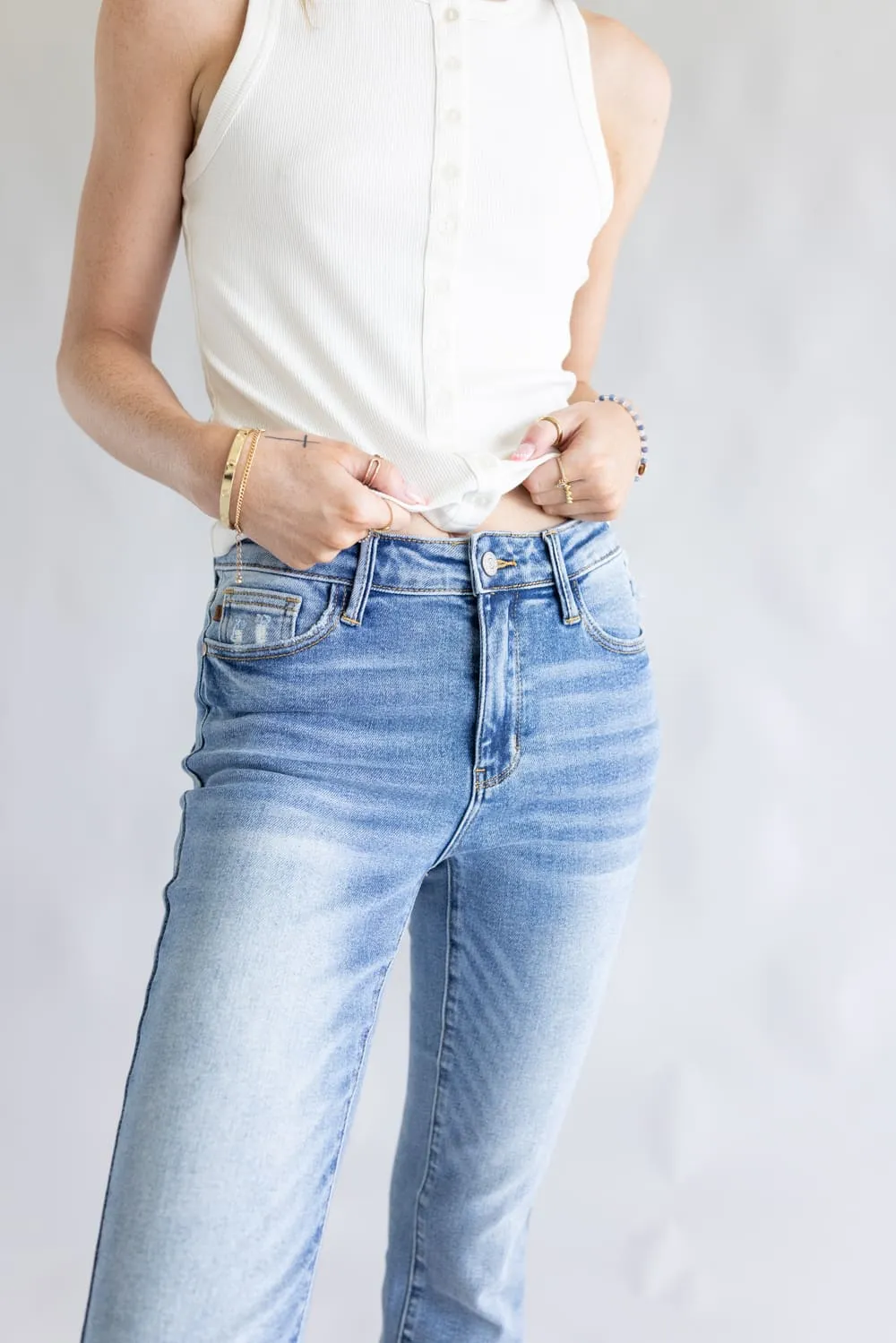 Judy Blue Mid-Rise Vintage Kick Flare Jeans for Women | 88979REG sold by Glik’s product image thumbnail 3