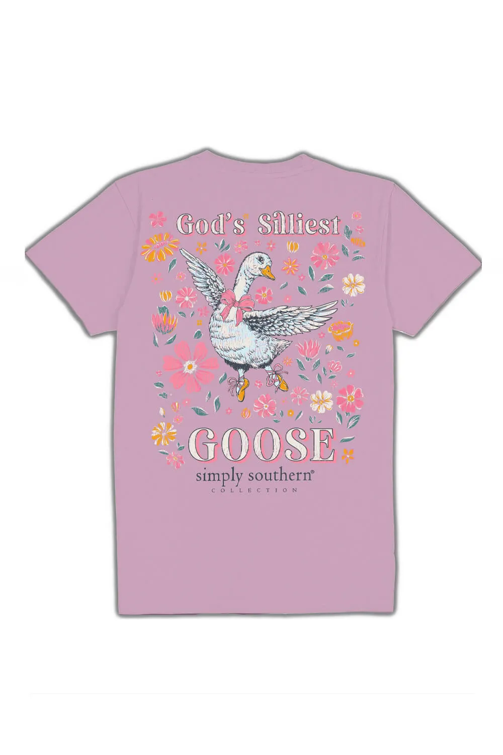 Simply Southern Goose T-Shirt for Women in Purple | SS-GOOSE-WSTERIA sold by Glik’s product image thumbnail 3