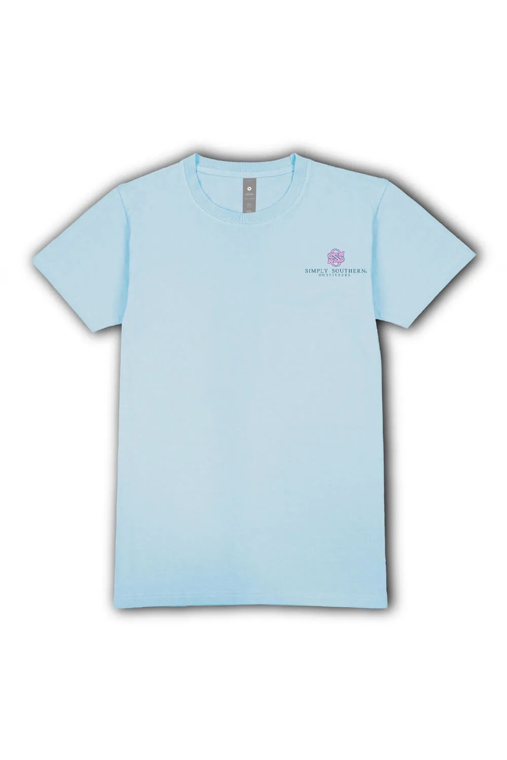 Simply Southern Quilt Pattern Logo T-Shirt for Women in Blue | SS-QLTLOGO-ICE sold by Glik’s product image thumbnail 2