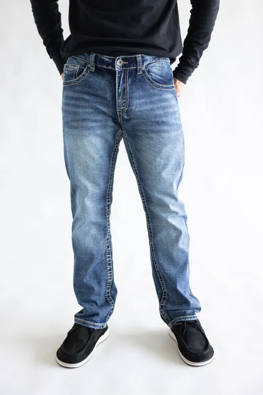True Luck Afton Bootcut Stretch Jeans for Men | TL22031409 sold by Glik’s