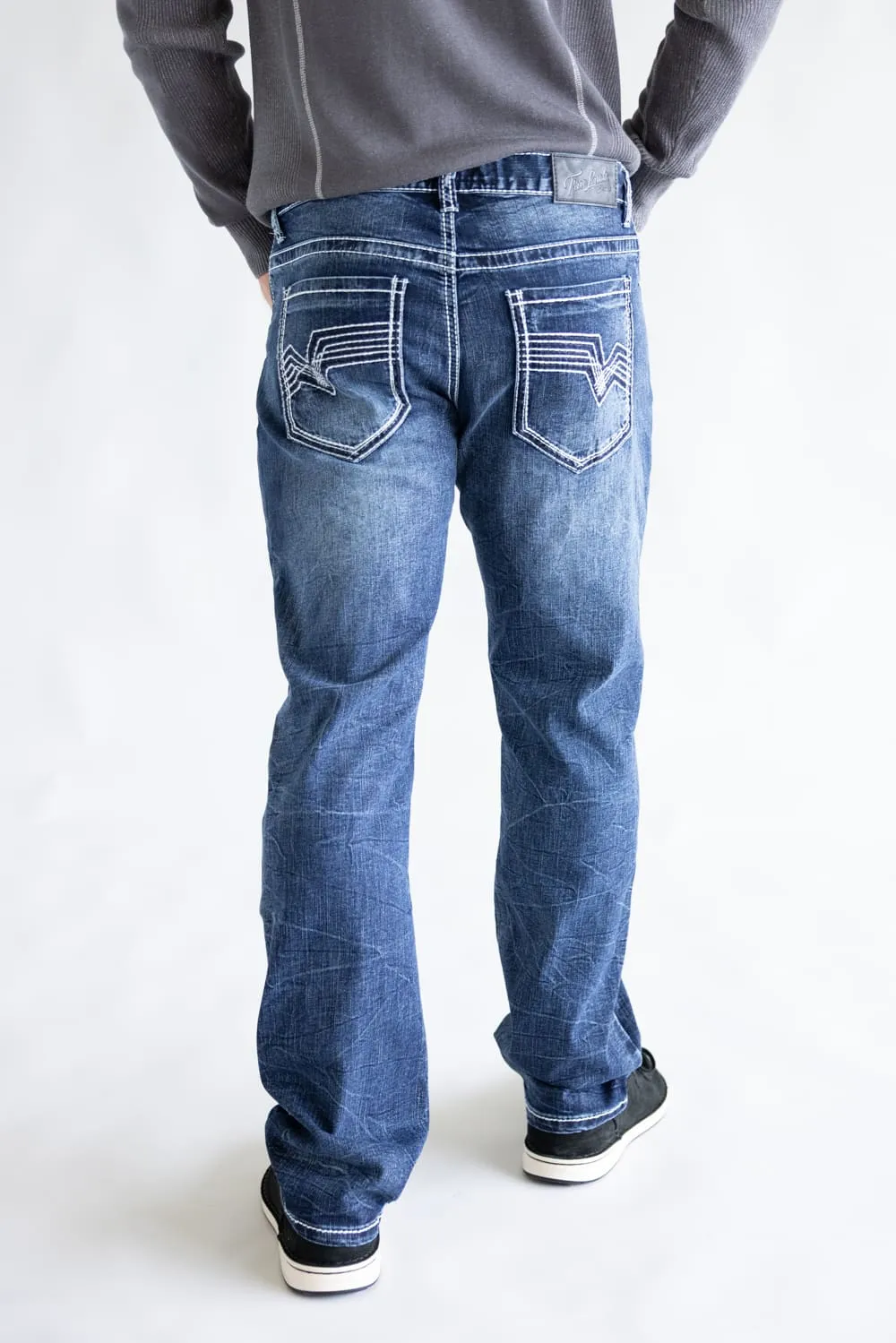 True Luck Bo Bootcut Stretch Jeans for Men | TL22031607 sold by Glik’s product image thumbnail 4