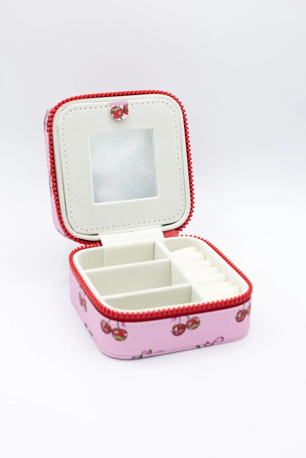 Simply Southern Jewelry Box Case in Pink Cherry | 0225-BAG-JWLCASE-CHRY sold by Glik’s product image thumbnail 2
