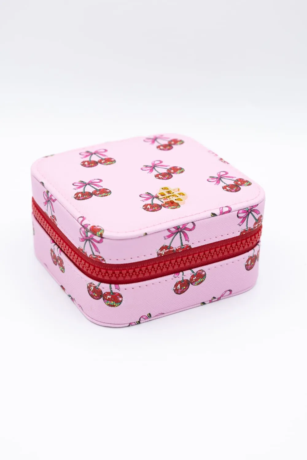 Simply Southern Jewelry Box Case in Pink Cherry | 0225-BAG-JWLCASE-CHRY sold by Glik’s