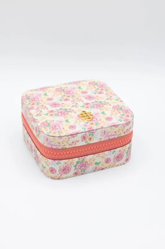 Simply Southern Jewelry Box Case in Yellow Floral | 0225-BAG-JWLCASE-LTBLM sold by Glik’s