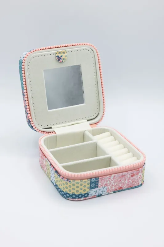 Simply Southern Quilt Pattern Jewelry Box Case in Multi | 0225-BAG-JWLCASE-QLTPTN sold by Glik’s