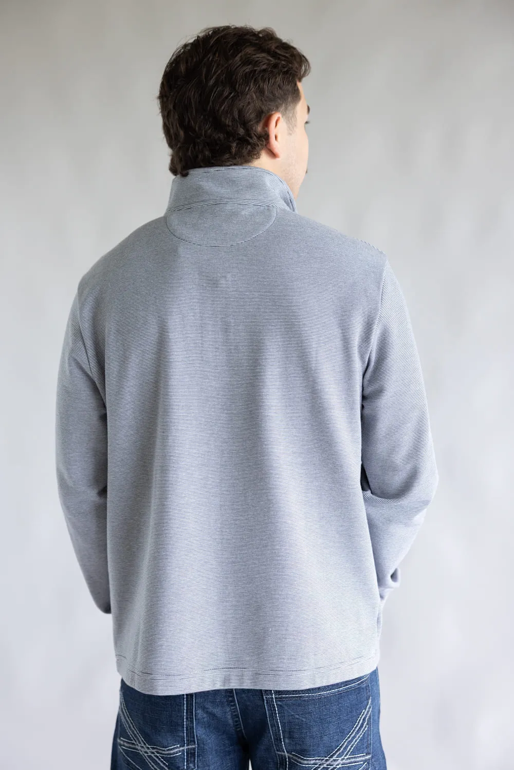 Simply Southern ¼ Zip Neck for Men in Navy | 0225-MN-QTRZIP-NAVY sold by Glik’s product image thumbnail 4