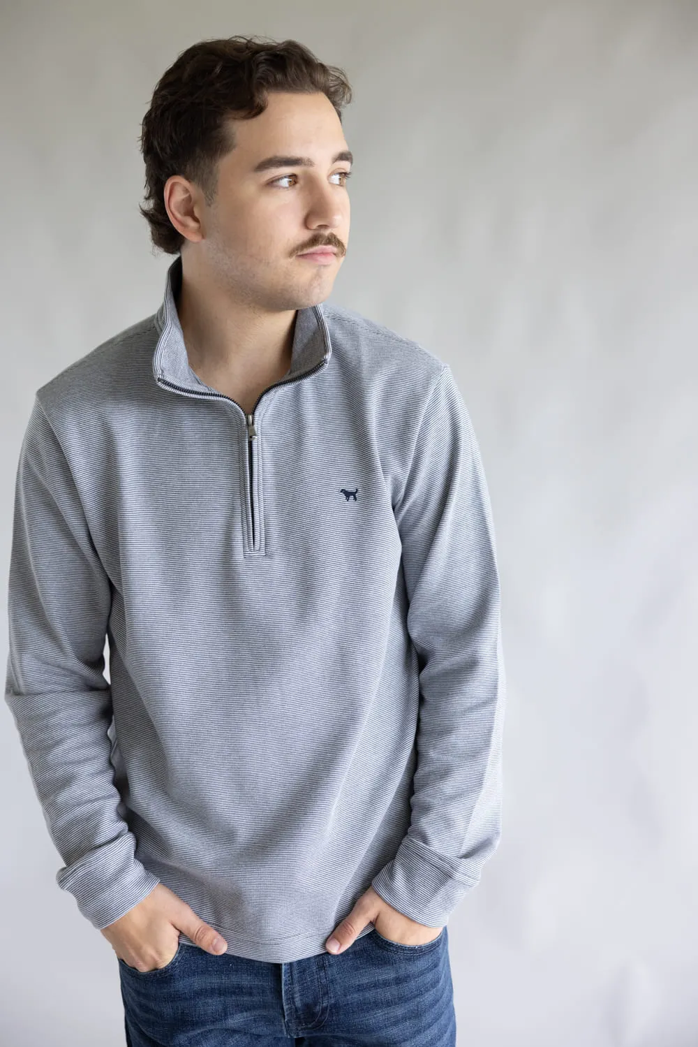 Simply Southern ¼ Zip Neck for Men in Navy | 0225-MN-QTRZIP-NAVY sold by Glik’s