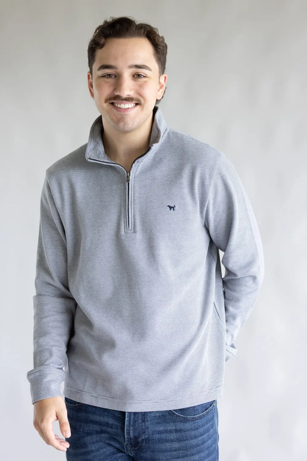 Simply Southern ¼ Zip Neck for Men in Navy | 0225-MN-QTRZIP-NAVY sold by Glik’s product image thumbnail 2