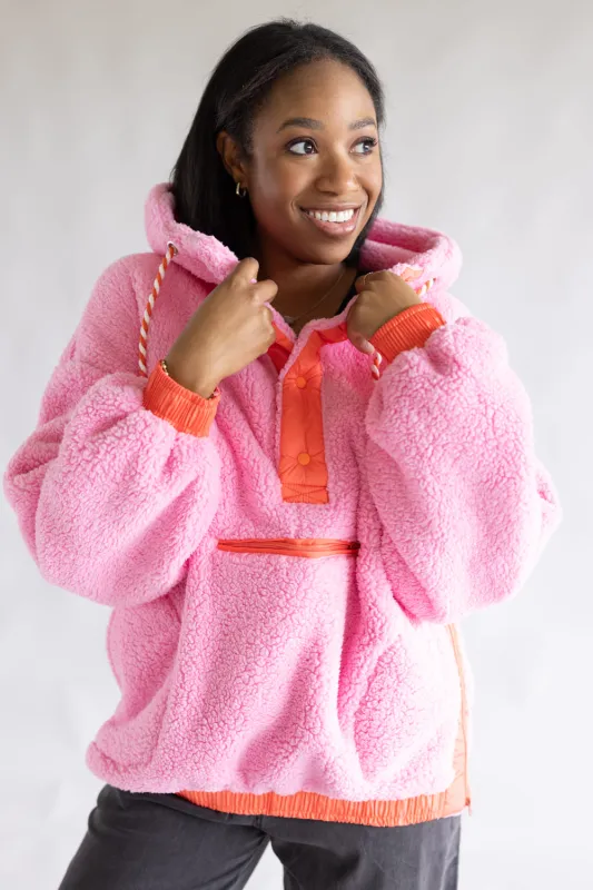Two Tone Pullover for Women in Pink | KDC-PLVR-14-PNK sold by Glik’s