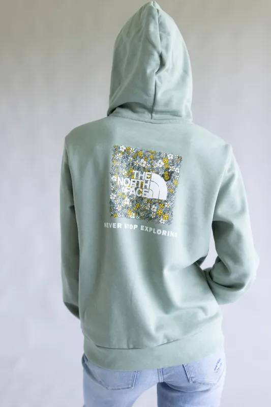 The North Face Evolution Floral Box Hoodie for Women in Slate Moss | NF0A8FQ4-BQ1 sold by Glik’s