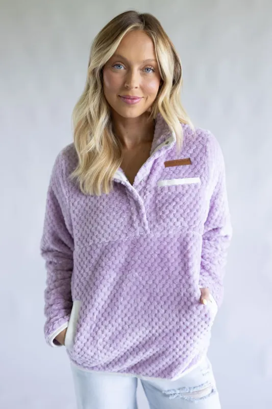 Simply Southern Simply Soft Pullover for Women in Lilac Purple | PP-0225-PULL-SMPSFT-LILAC sold by Glik’s