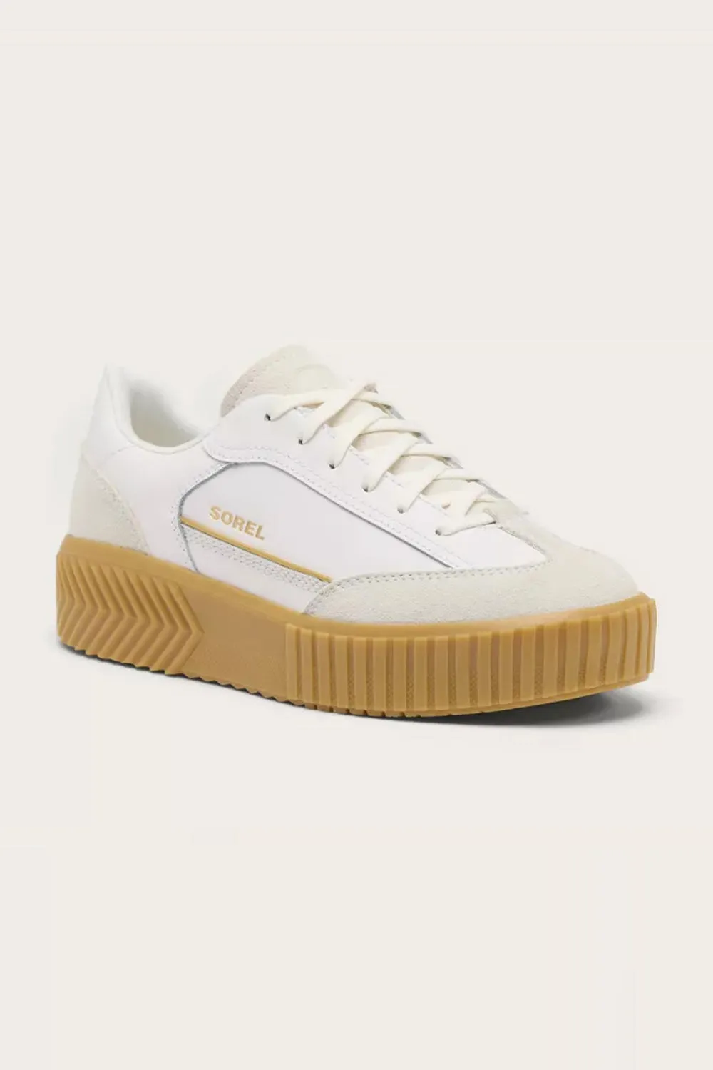 Sorel Out N About Ave T-Toe Sneakers for Women in Sea Salt/Gum | 2144991-125 sold by Glik’s