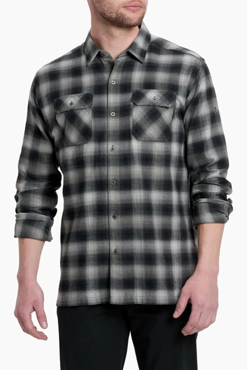 Kuhl Dillingr Flannel Shirt for Men in Iron Grey | 7186-IRONGREY sold by Glik’s