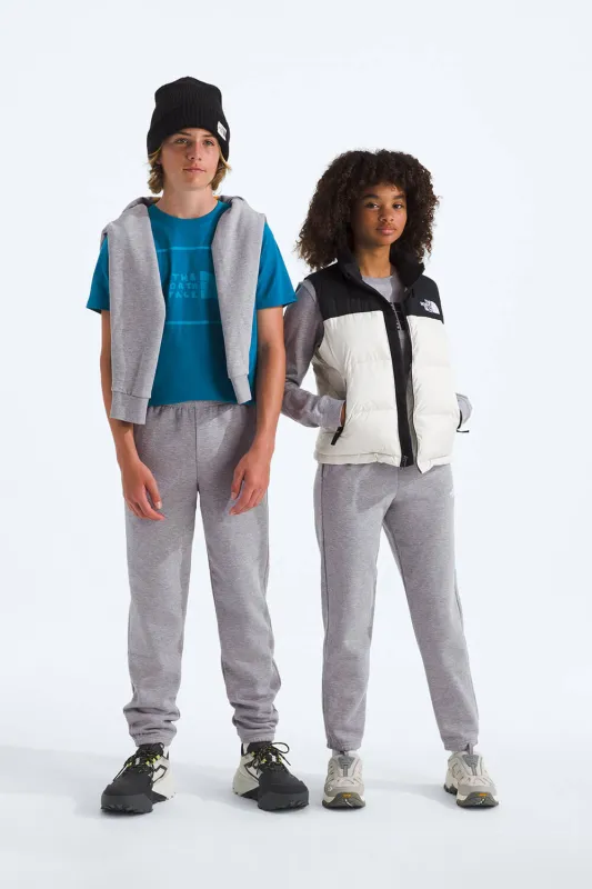 The North Face Youth Evolution EMB Pants in Pale Grey | NF0A8CVD-CQO sold by Glik’s