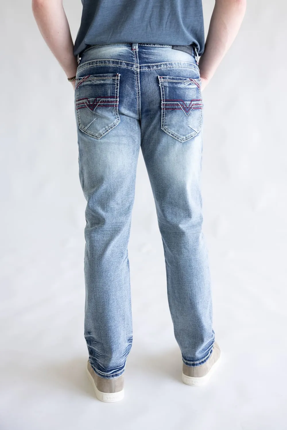 True Luck Fletcher Straight Leg Jeans for Men | TL24041501 sold by Glik’s product image thumbnail 2