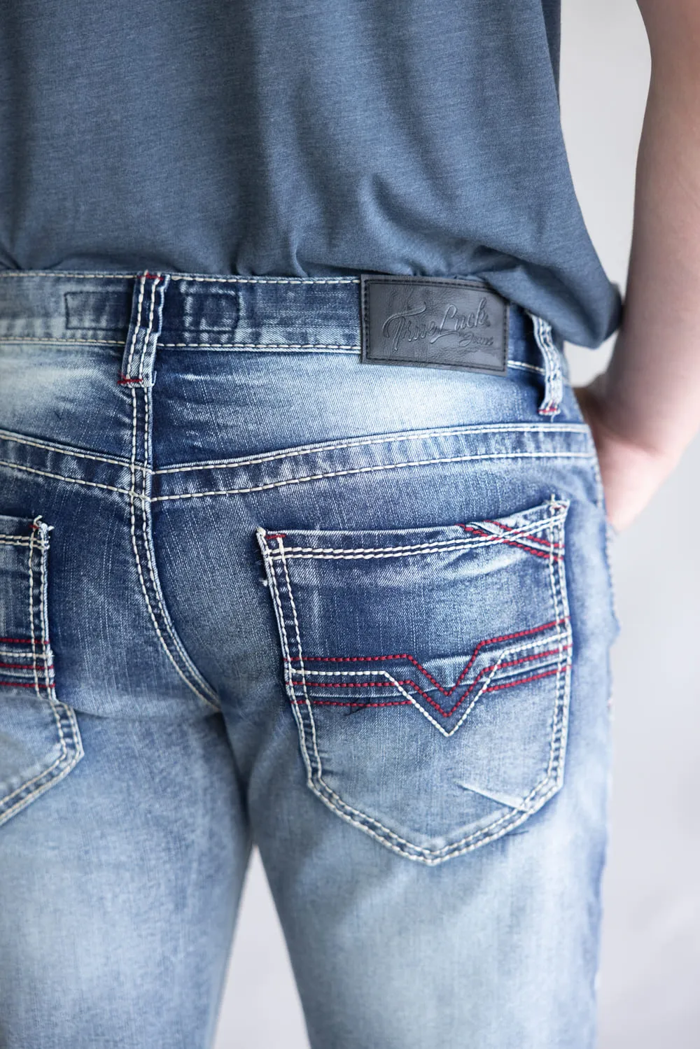 True Luck Fletcher Straight Leg Jeans for Men | TL24041501 sold by Glik’s product image thumbnail 3