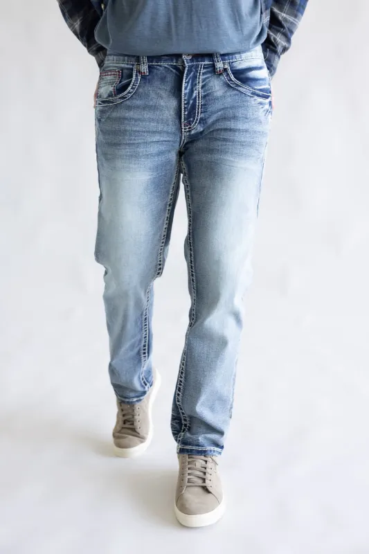 True Luck Fletcher Straight Leg Jeans for Men | TL24041501 made by Glik’s
