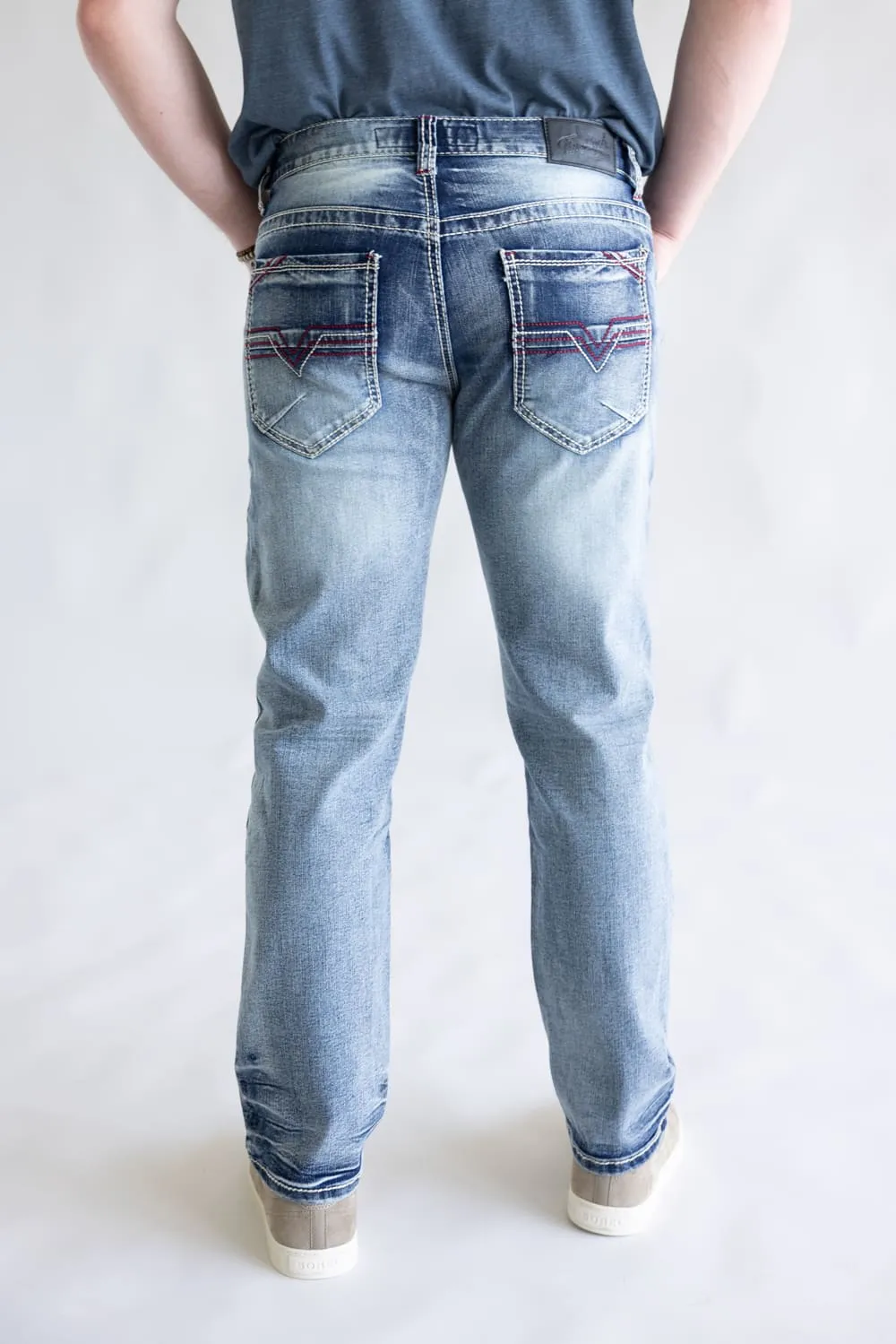 True Luck Fletcher Straight Leg Jeans for Men | TL24041501 sold by Glik’s product image thumbnail 5