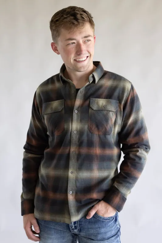 Kuhl Dillingr Flannel Shirt for Men in Dune | 7186-DUNE sold by Glik’s