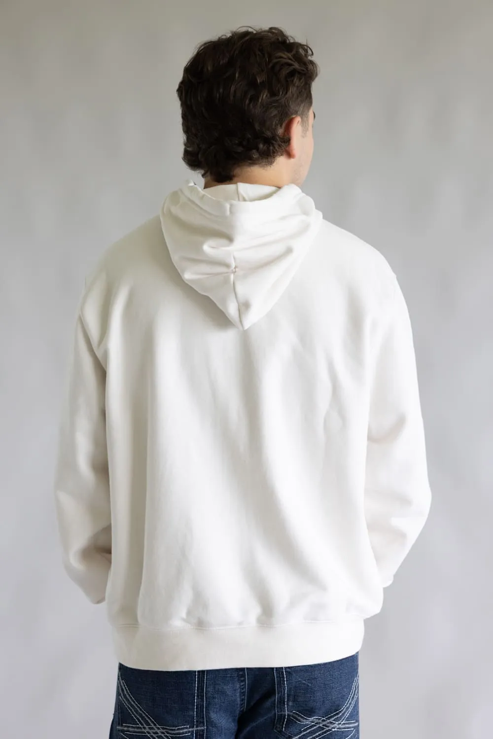 The North Face Evolution Half Dome Hoodie for Men in White Dune | NF0A8FNF-QLI sold by Glik’s product image thumbnail 4