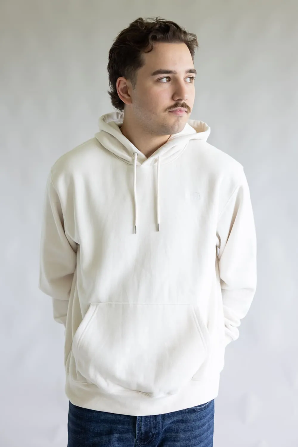 The North Face Evolution Half Dome Hoodie for Men in White Dune | NF0A8FNF-QLI sold by Glik’s product image thumbnail 5