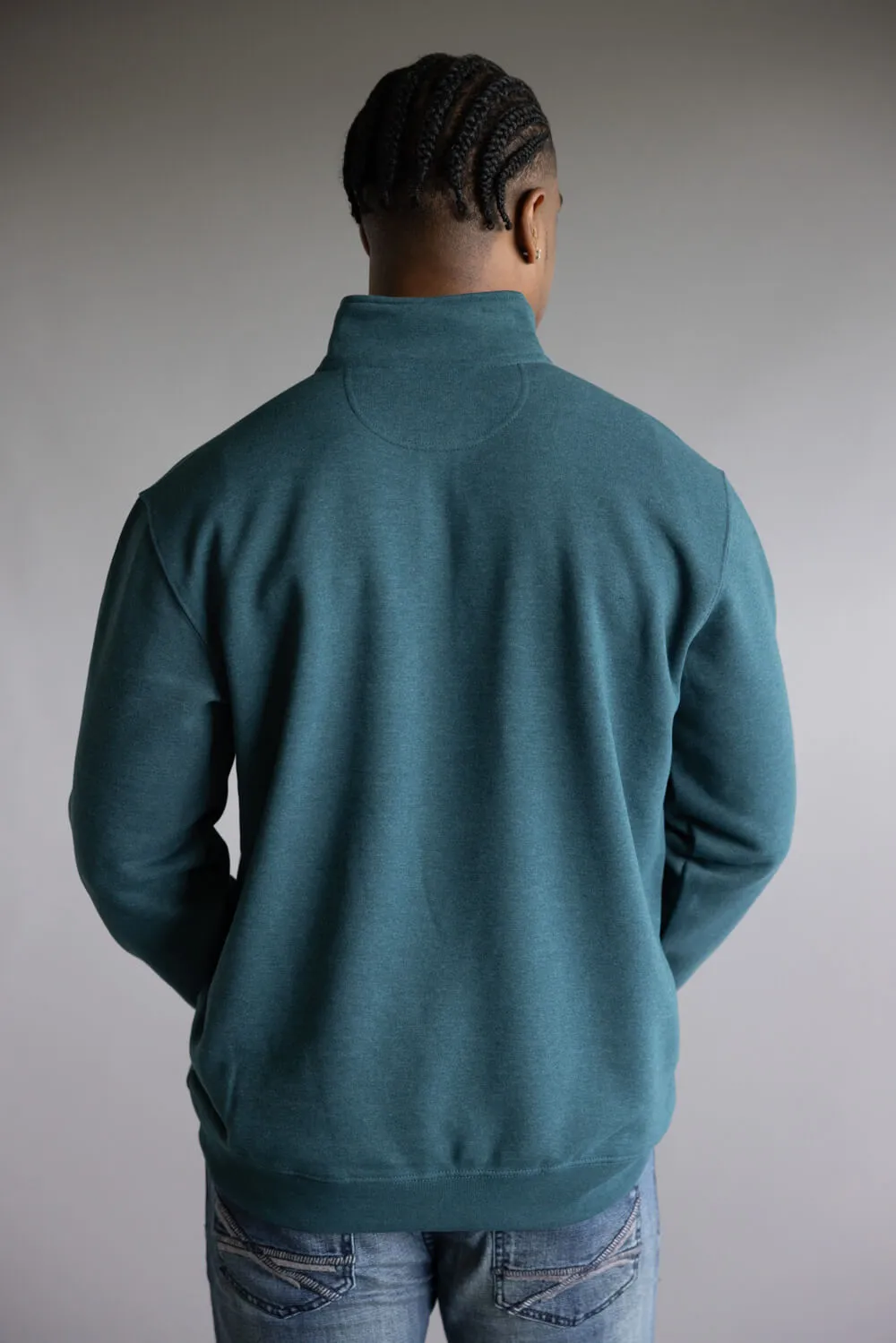 Carhartt Quarter Zip Sweatshirt for Men in Greenstone | 105294-GM2 sold by Glik’s product image thumbnail 2