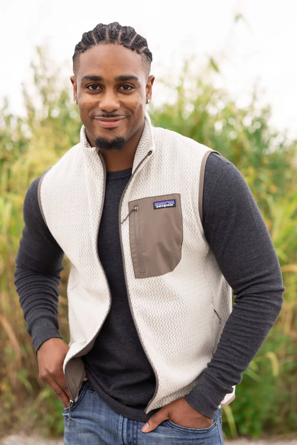 Patagonia Men’s R1 Air Vest in Pelican | 40285-PLCN PELICAN sold by Glik’s product image thumbnail 4