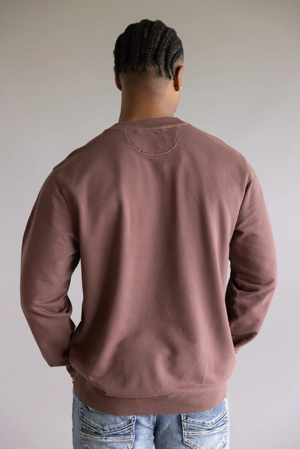 Carhartt Terry Crewneck Sweatshirt for Men in Dark Sepia | 106853-BB3 sold by Glik’s product image thumbnail 4