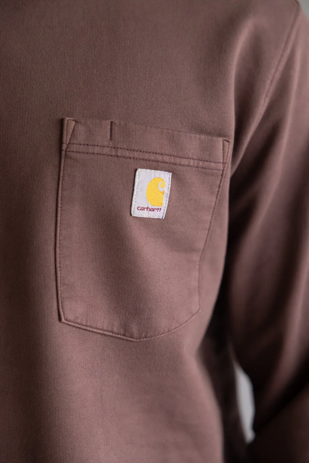 Carhartt Terry Crewneck Sweatshirt for Men in Dark Sepia | 106853-BB3 sold by Glik’s product image thumbnail 3