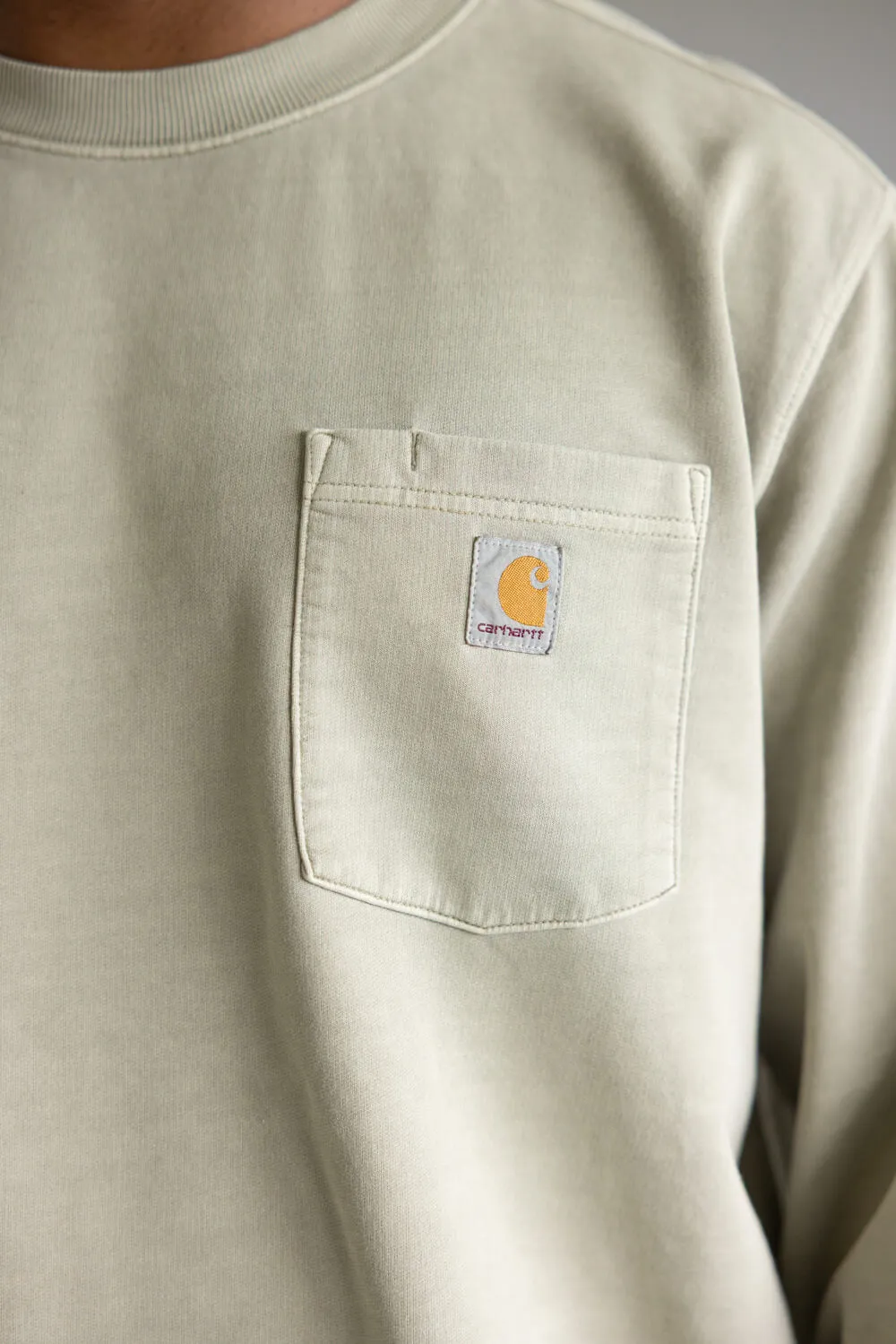 Carhartt Terry Crewneck Sweatshirt for Men in Greige | 106853-E00 sold by Glik’s product image thumbnail 3