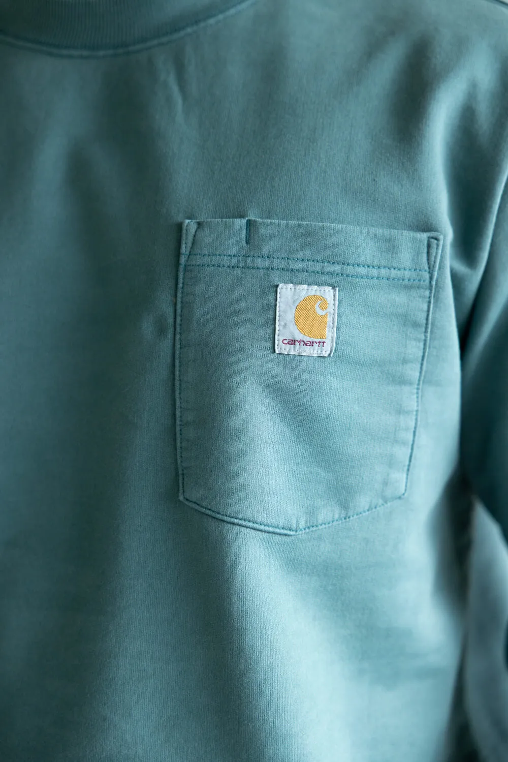 Carhartt Terry Crewneck Sweatshirt for Men in Greenstone | 106853-GM1 sold by Glik’s product image thumbnail 3