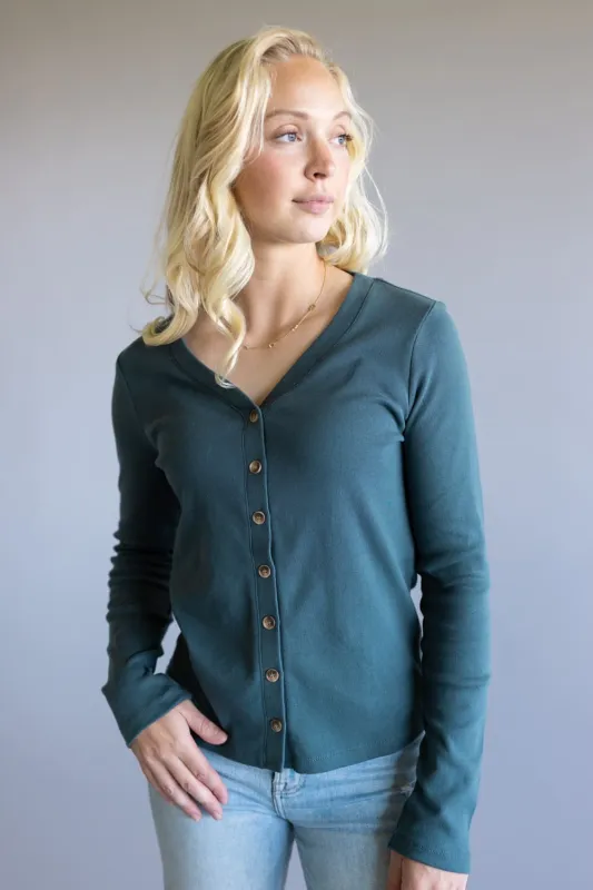 Thread & Supply Abby Shirt for Women in Dark Spruce | T4468SFRTS-DARKSPRUCE sold by Glik’s