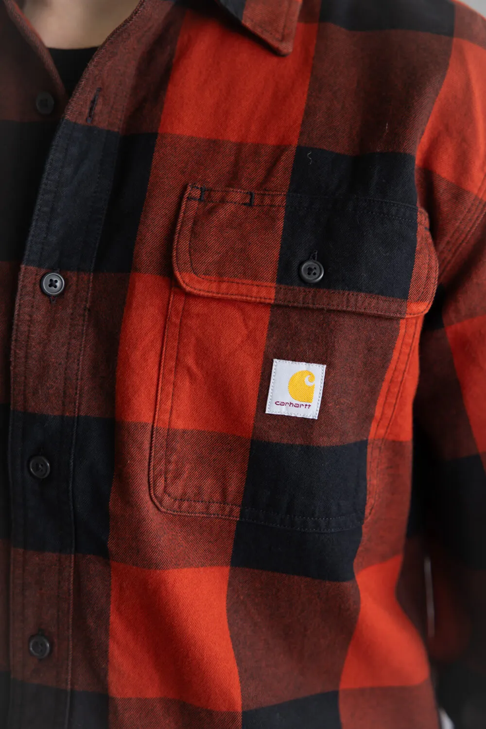 Carhartt Heavyweight Plaid Flannel for Men in Red/Orange | 107013-RD1 sold by Glik’s product image thumbnail 3