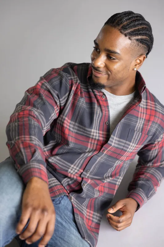 1897 Legends Flannel Shirt for Men in Red Multi Plaid | FW10018GL-RED MULTI PLAID sold by Glik’s