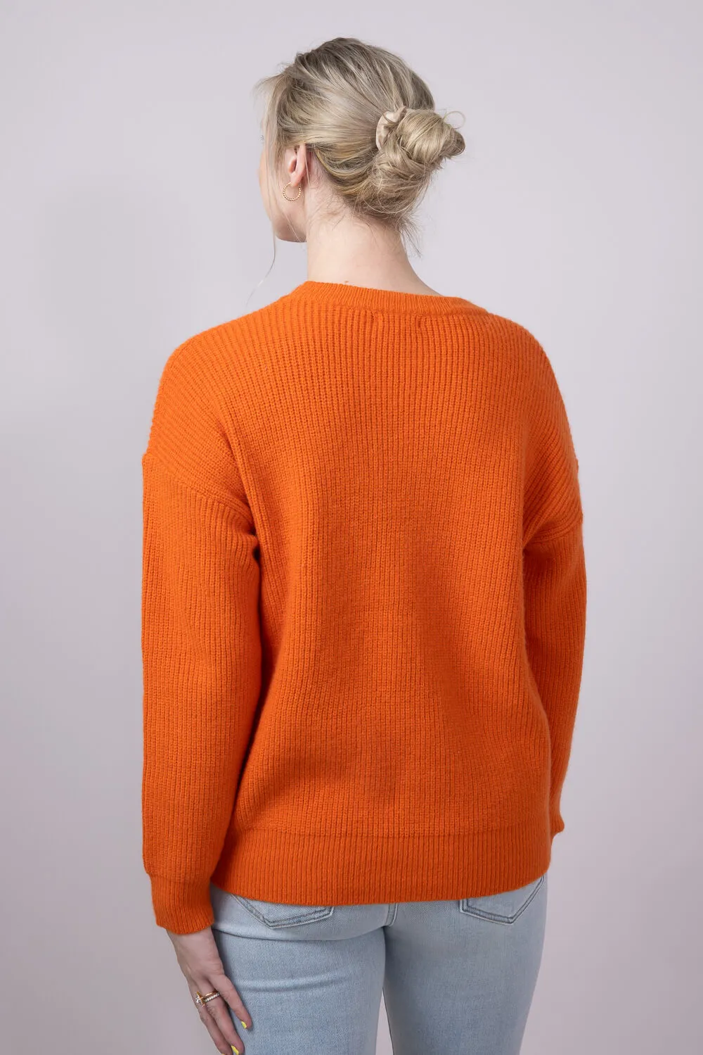 Hello Pumpkin Letter Sweater for Women in Burnt Orange | CL20615-BURNTORANGE sold by Glik’s product image thumbnail 4