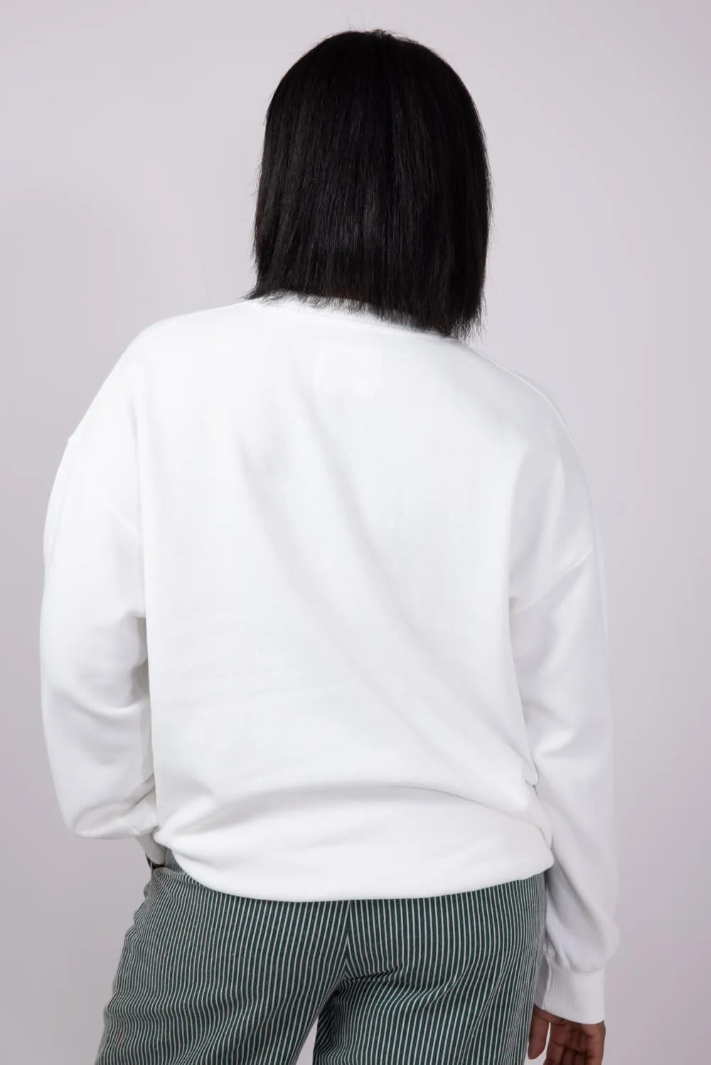 1897 Active Embroidered Hey Pumpkin Sweatshirt for Women in Ivory | GT758-IVORY sold by Glik’s product image thumbnail 4