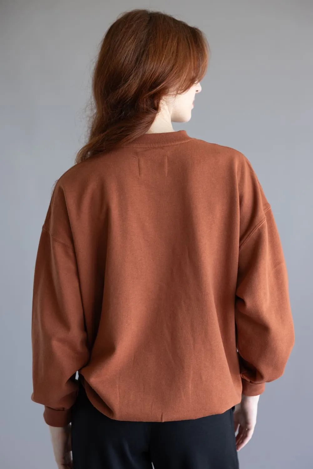 1897 Active Embroidered Hey Pumpkin Sweatshirt for Women in Rust | GT758-RUST sold by Glik’s product image thumbnail 5