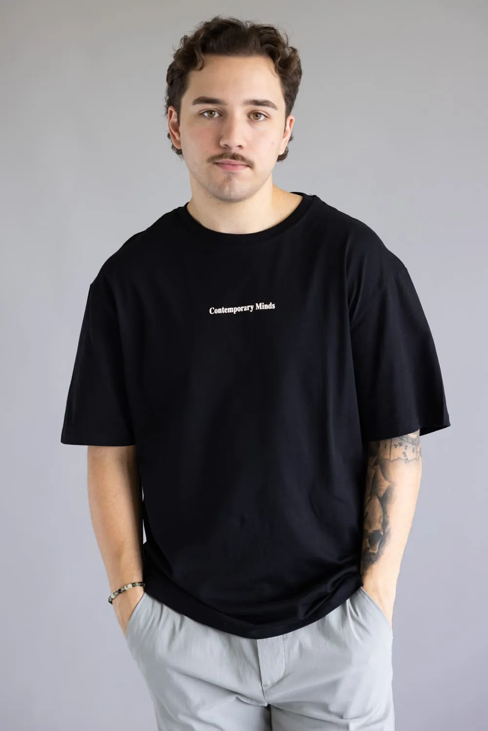 Denim & Flower Flower Photo T-Shirt for Men in Black | CKTS-C484 sold by Glik’s product image thumbnail 2