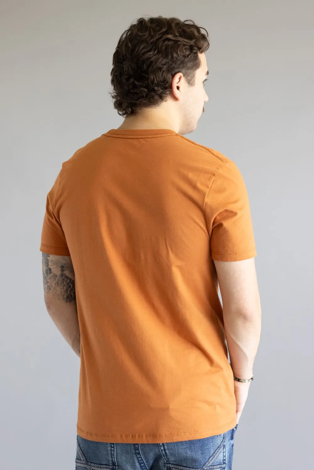 Ariat Underlands Camo Badge T-Shirt for Men in Orange | 10062417-ADOBE sold by Glik’s product image thumbnail 2