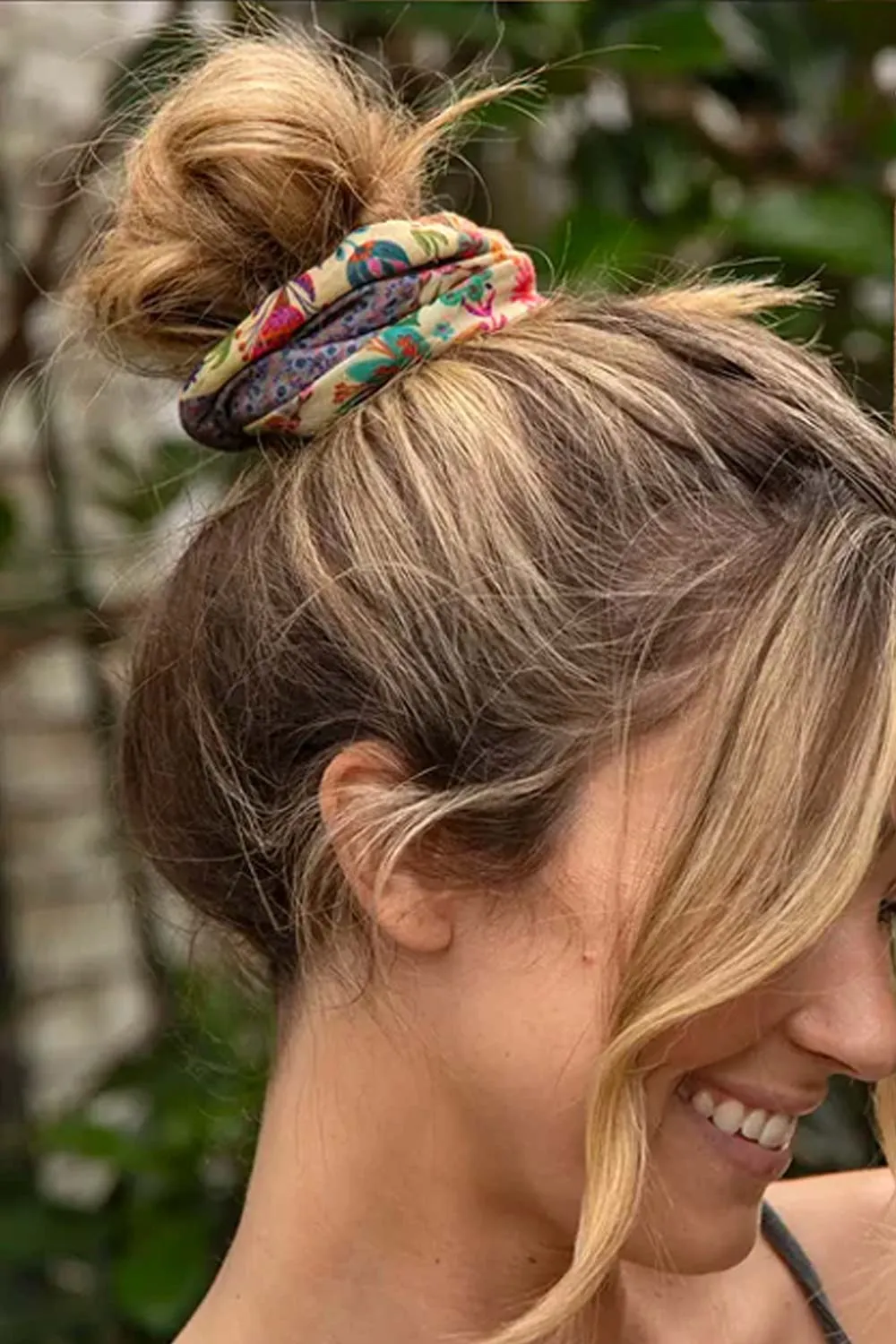 Natural Life Full Boho Bandeau Headband in Mandala Patchwork Cream | BBW000180 sold by Glik’s product image thumbnail 3