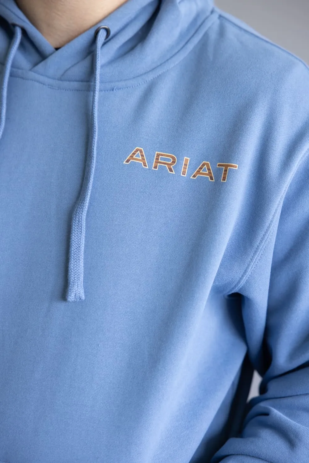 Ariat Sun Valley Circle Hoodie for Men in Blue | 10062498-BLUE sold by Glik’s product image thumbnail 4